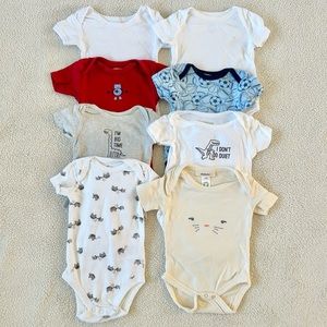 Baby short-sleeve onesies/bodysuit, size 0-3 months